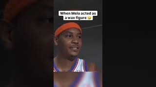 Melo was totally channeling a wax figure 🤖🏀 MeloMagic [upl. by Fiorenze788]