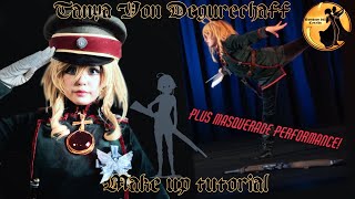 Tanya Degurechaff makeup tutorial  plus masquerade Performance￼ Saga of Tanya the Evil [upl. by Inalem]