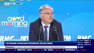 JeanLuc Tavernier Insee  Le point sur léconomie française [upl. by Kcirdehs492]