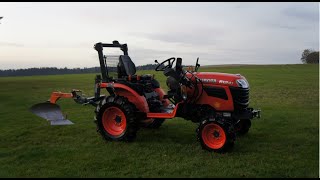 KUBOTA B1241 ploughing [upl. by Warder]