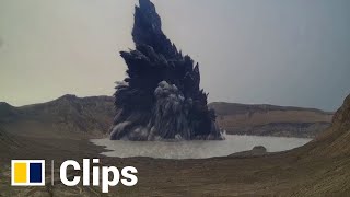 Dramatic eruption of Taal Volcano in the Philippines captured on camera [upl. by Siraf]