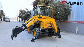 Mini Backhoe for Sale  Small Backhoe Loader with Powerful Performance  YB1060 [upl. by Halsted]