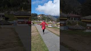 108 stupas at Dochulapunakha dochula bhutan sonyrumale shorts [upl. by Ahsatak]