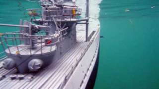 Underwater Video RC Submarine  UBoat Hunts Aircraft Carrier [upl. by Anthe36]