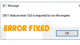 Valorant dx11 feature level 100 is required to run the engine windows 1087 Error Fix [upl. by Oramlub]