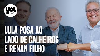 Lula publica foto com Renan Calheiros e Renan Filho após encontro em São Paulo [upl. by Linehan]