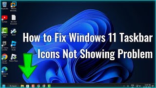 TASKBAR NOT SHOWING PROBLEM NEW FIX  How to Fix Windows 11 Taskbar Icons Not Showing FIXED [upl. by Ettennig136]