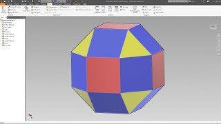 Rhombicuboctahedron  Autodesk Inventor [upl. by Eelana]