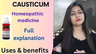 Causticum Homeopathic medicine benefits amp symptoms  Causticum 30 Causticum 200  Causticum uses [upl. by Radek222]