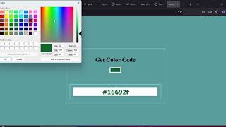 Create your first Reacts App React Color Picker Dynamic Hex Code Display coding reactjs js ai [upl. by Kevan]