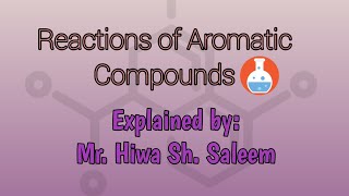 Reactions of Aromatic Compounds [upl. by Atik]