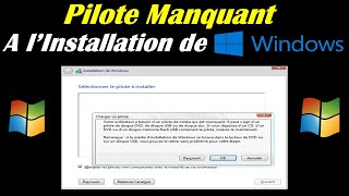 RÉSOUDRE quotPILOTE MÉDIA MANQUANT À LINSTALLATION DE WINDOWS 1011quot [upl. by Atilrep147]