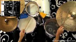 How To Play Cha Cha Cha On Drum Kit [upl. by Kendyl]