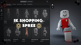 1k roblox shopping spree [upl. by Renrew]