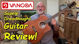 Vangoa Sapele Dreadnought Guitar Review [upl. by Airetas]