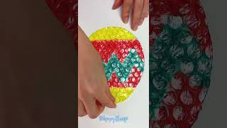 Drawing with Bubble wrap a Colorful Drawing for Kids🫧🌈 [upl. by Eduino]