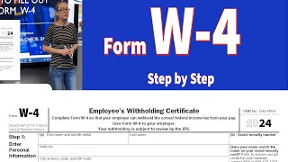 W4 tax form IRS w4 tax form How to fill out w4 tax form  Step by step walkthrough of w4 [upl. by Sunil]