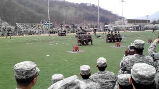 South Korean Special Forces quotBlack Beretsquot  quotROK SFquot Demonstration in front of 2ID US Army [upl. by Nahsab304]