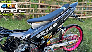 Installing Flat seat MTV  Super flat seat  Raider 150  Andreu Cabagyo [upl. by Elletnuahs]