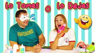 LO TOMAS O LO DEJAS SLIME Take it or Leave it Marta VS David Como se Hace [upl. by Anihcak742]