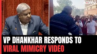 VP Jagdeep Dhankhar On MP Mimicking Him As Rahul Gandhi Took Video quotShamefulquot [upl. by Kieger684]