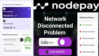 Nodepay Network Disconnected Problem  nodepay airdrop wallet connect Claim rewards [upl. by Ragan428]