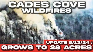 FLINT GAP FIRE SPREADS TO 28 ACRES Fire Near Cades Cove Continues to Grow Weeks After Reported [upl. by Mata]