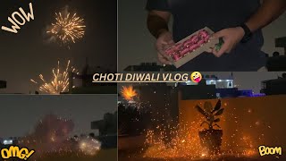 Choti Diwali Celebration Vlog 2024  Testing Different Types of Crackers [upl. by Averat]