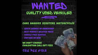 Wanted Quality Used Vehicles🚗 [upl. by Anigue]