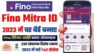 Fino mitra user id kaise banaye  fino payment bank id kaise le  fino payment bank csp kaise le [upl. by Rialc]