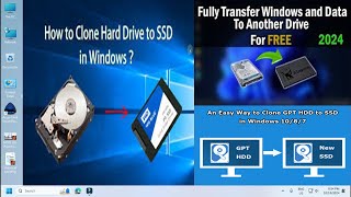 How To Clone Hard Drive in Windows Keep All Files  Replace A Hard Drive or SSD Without Loosing Data [upl. by Ailaham]