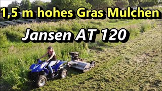 Jansen AT 120 mäht 15 m hohes Gras [upl. by Aihsekel]