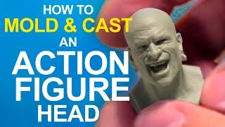 EASY How to MOLD amp CAST an ACTION FIGURE head [upl. by Godrich]