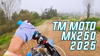 RAW TM Moto MX250 POV  fast laps  Mattia Carpi [upl. by Orly595]