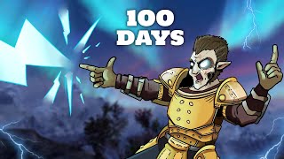 I Spent 100 Days In Skyrim Legendary Difficulty Becoming A Master Destruction Mage Skyrim Movie [upl. by Melisa]