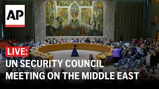 LIVE UN Security Council meeting on the Middle East [upl. by Gnoz216]