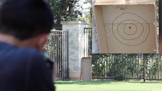 Accuracy Test APS UAR Urban Assault Rifle Airsoft Gun [upl. by Mauretta154]