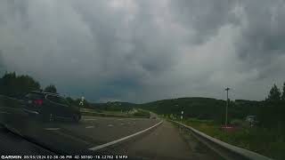 Cortland New York severe supercell w wall cloud [upl. by Darnall]