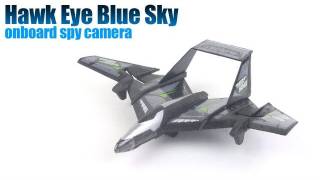 Air Hogs Hawk Eye Blue Sky tested  RC plane amp spy camera [upl. by Sew795]