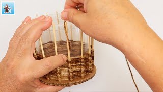 Basket weaving for beginners  Do it yourself  DIY home decor How to basket making [upl. by Anialeh]