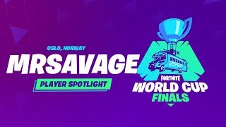 Fortnite World Cup Finals  Player Profile  MrSavage [upl. by Tabatha]