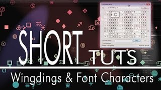 Wingding and Font Characters in After Effects [upl. by Eamanna988]