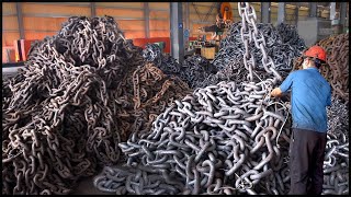 Amazing Chain Making Process！Mass Production Factory！ [upl. by Cornelia690]