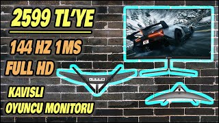 Uygun Fiyatlı 144hz Kavisli Oyuncu Monitörü GameBooster  İnceleme Kurulum [upl. by Mctyre378]