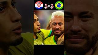 Croatia vs Brazil fifa World Cup final 2022 neymar cry 😭 shotrs football youtube neymar [upl. by Atnohs]