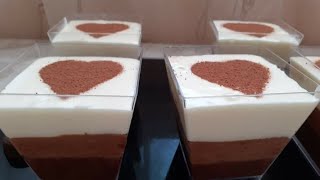 verrines mousse aux chocolats موس شكولا كريمية وخفيفة ولذيذة [upl. by Eeliram]