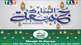 Jumma Prayer USA at Masjid AlKaram TLT  15112024 [upl. by Inaffets]