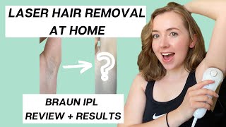 LASER HAIR REMOVAL AT HOME IPL Review amp Results 12 Weeks Braun Silk Expert 5 [upl. by Jania]