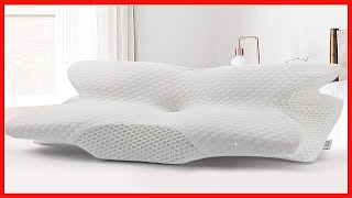 Coisum Almohada cervical para dormir de espalda – Almohada de espuma viscoelástica [upl. by Toy]