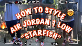 HOW TO STYLE AIR JORDAN 1 LOW “STARFISH” 🔥 [upl. by Alvira]